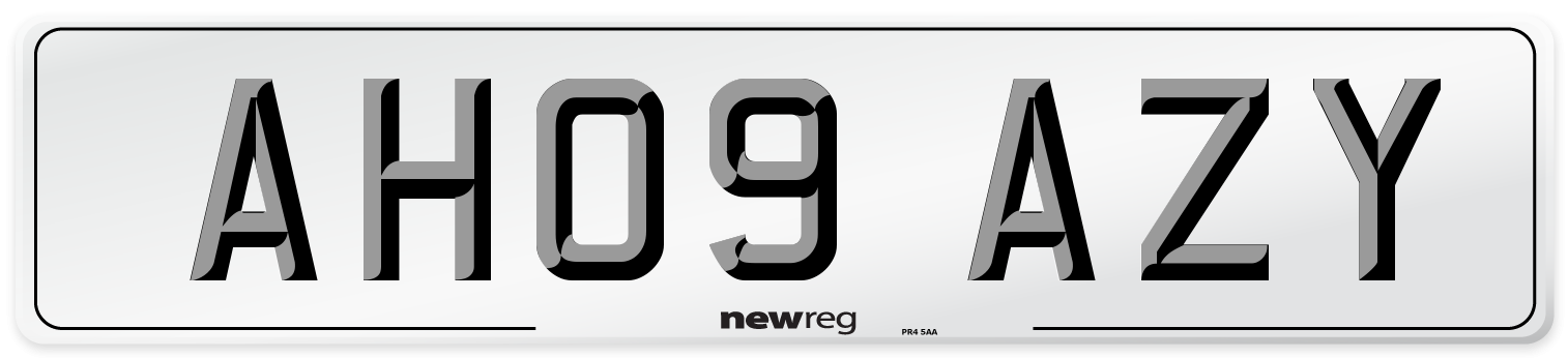 AH09 AZY Number Plate from New Reg